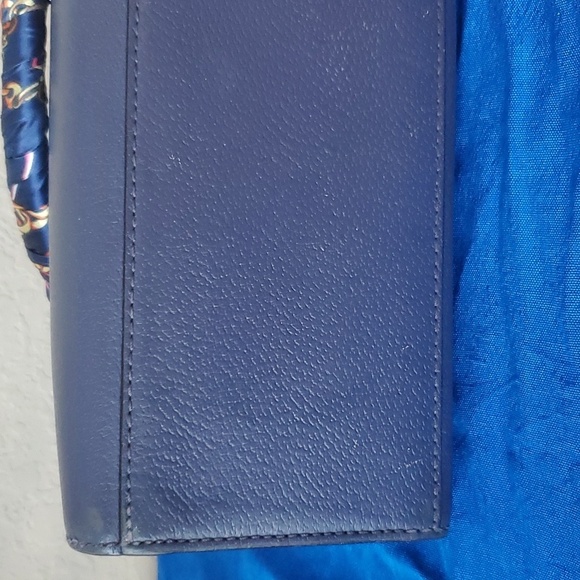 Kate Spade New York Grove Street Caley Satchel navy blue 100% leather - Picture 11 of 16